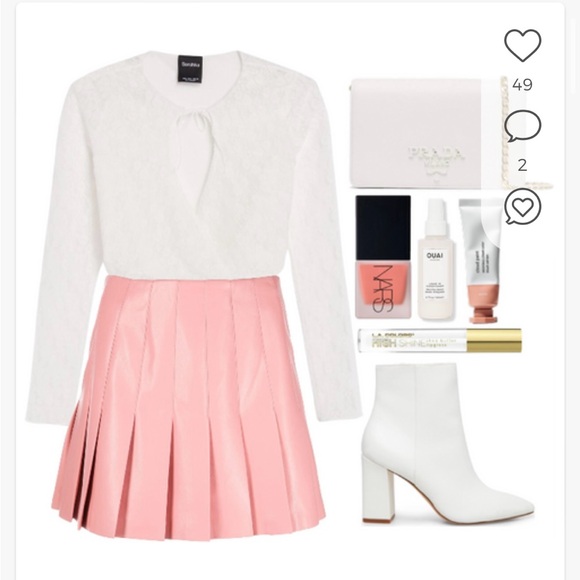 Blond Lace long sleeve T-shirt with a crossover necklineT-Shirts-Woman | Bershka - Picture 8 of 11